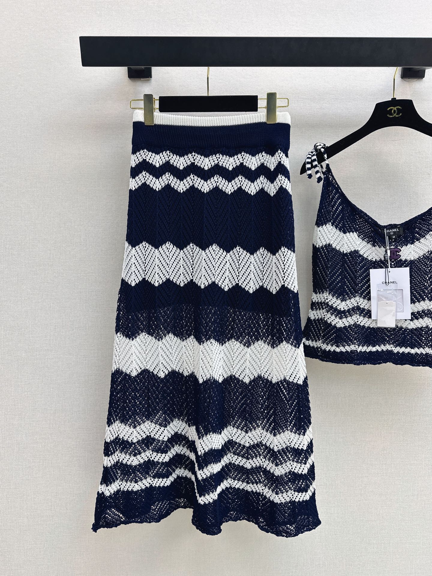 Chan 26ss camisole skirt set