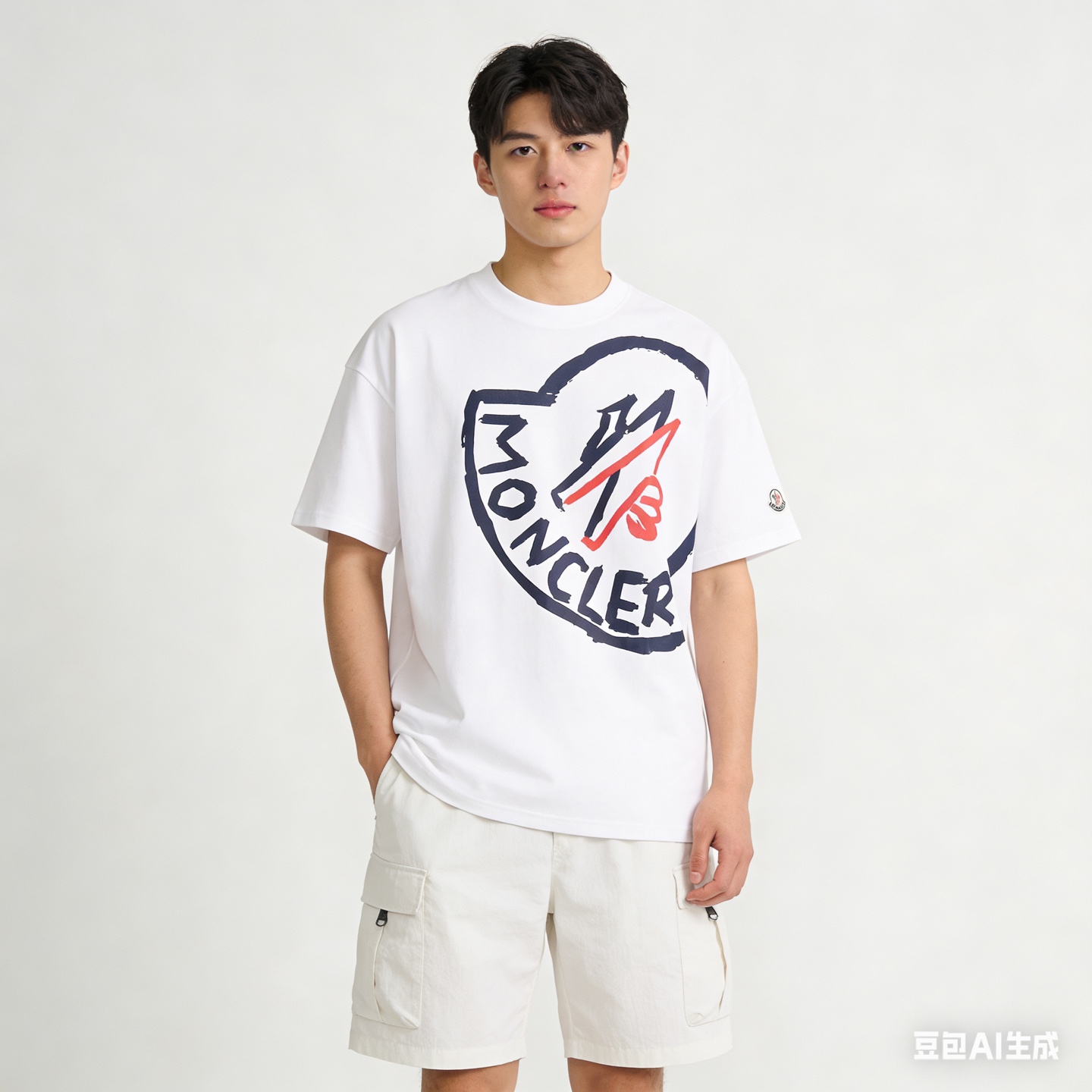 Mon printed t-shrit