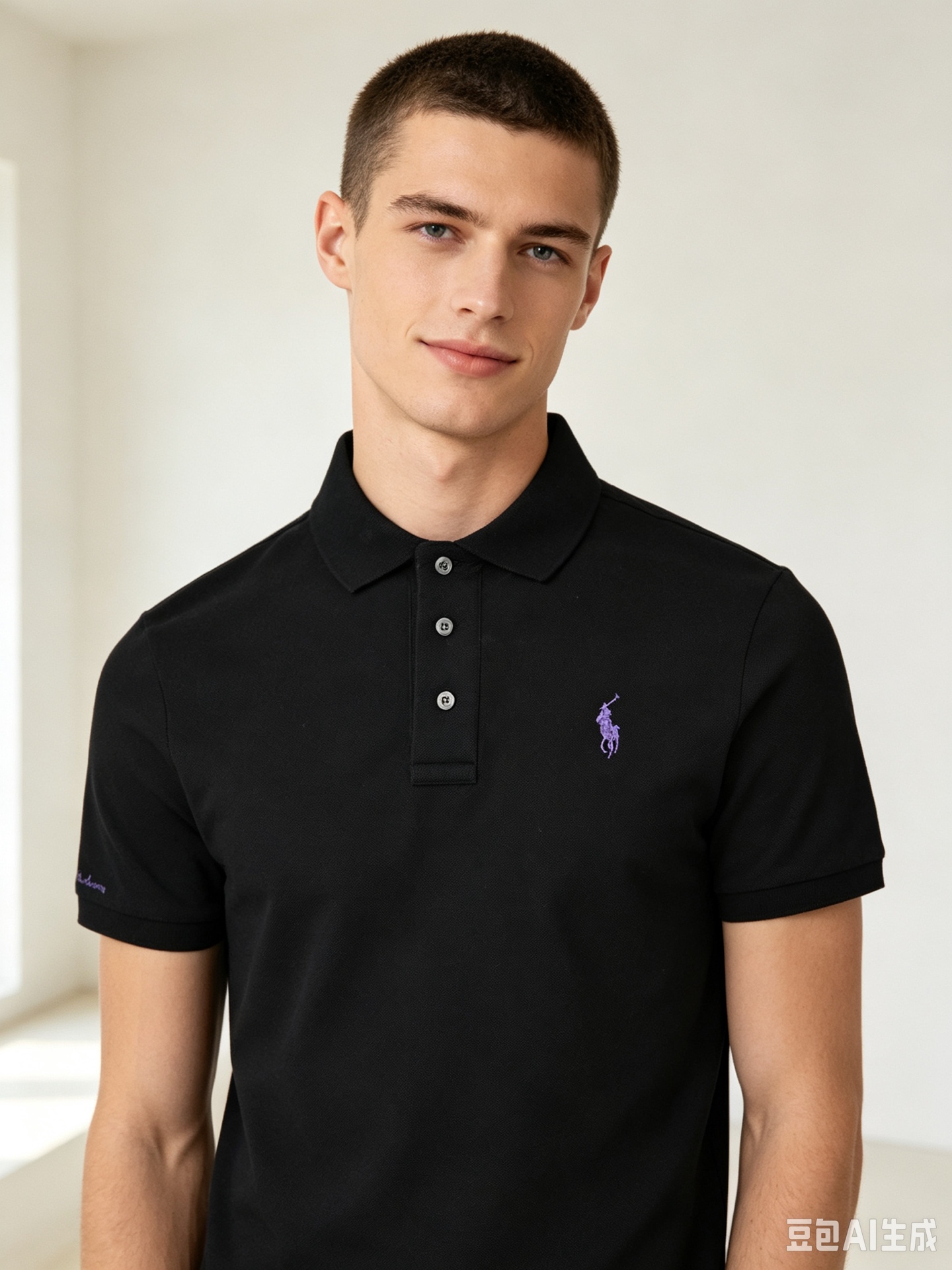Chrome printed Polo