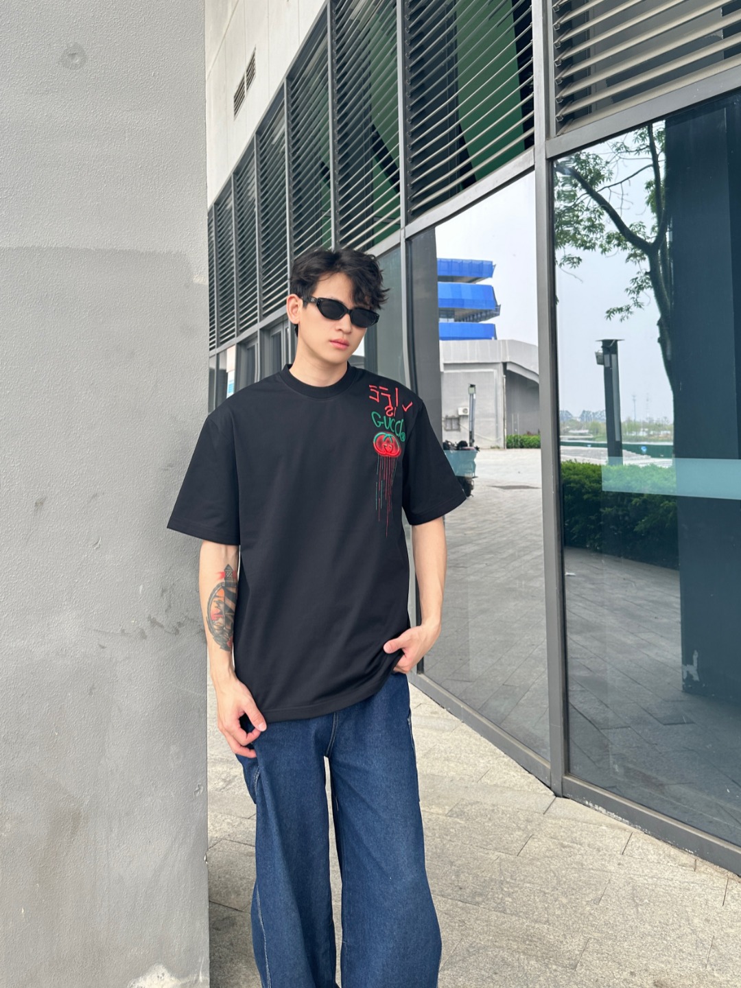Guc embroidered -shirt