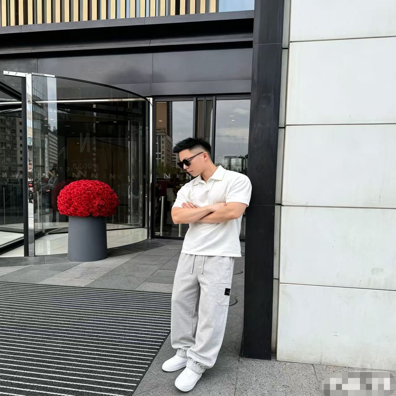 Stone casual pants