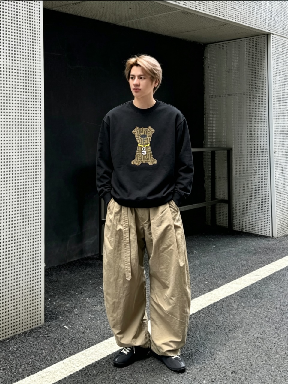 Fend embroidered sweatshirt