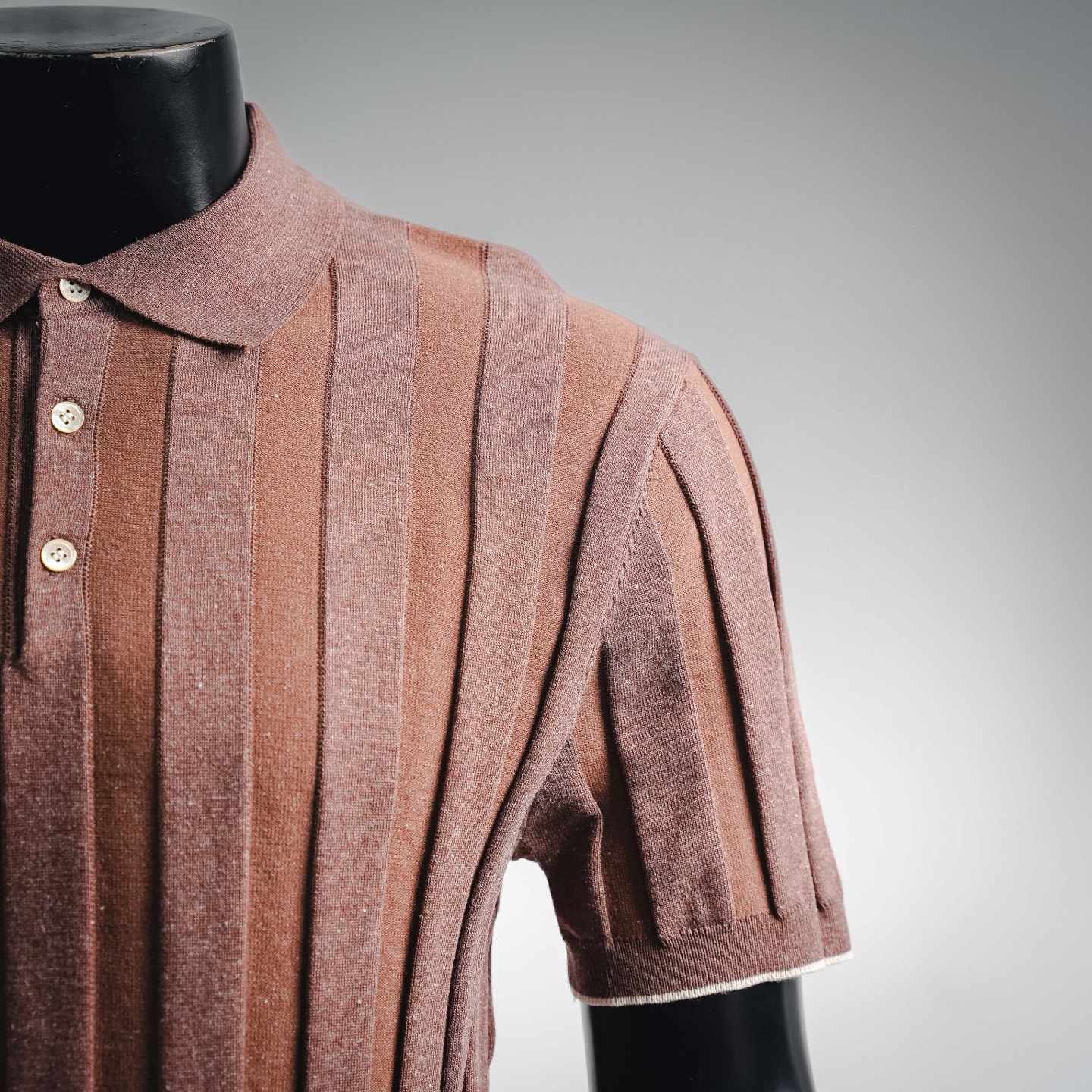 Brunello collared knit Polo