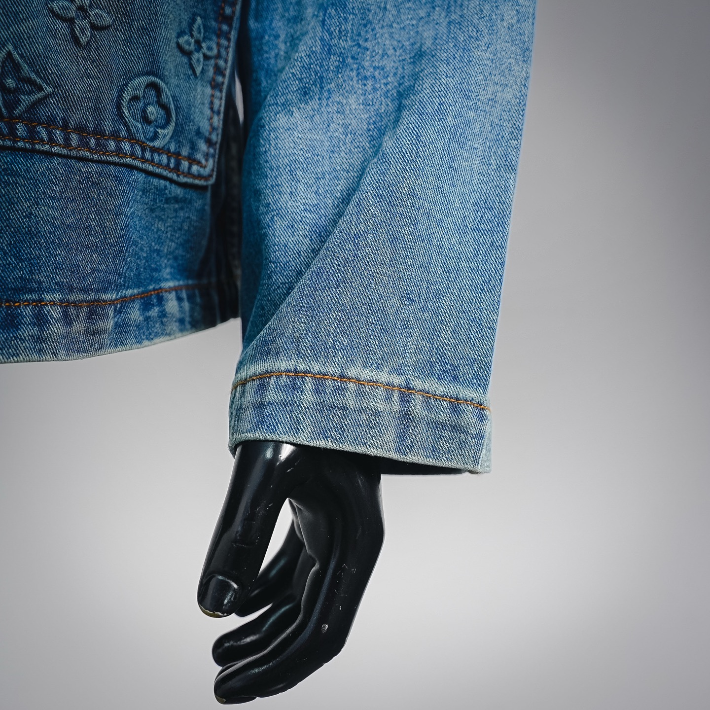 Louis embossed denim jacket