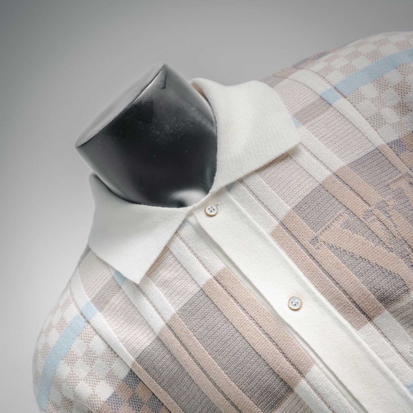 Louis jacquard knitted Polo