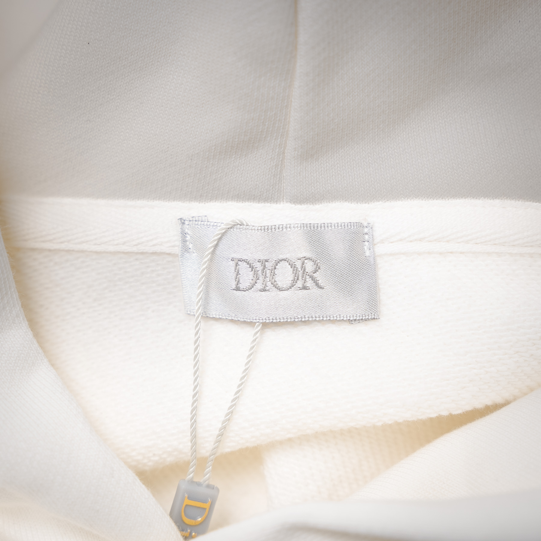 CD embroidered hoodie