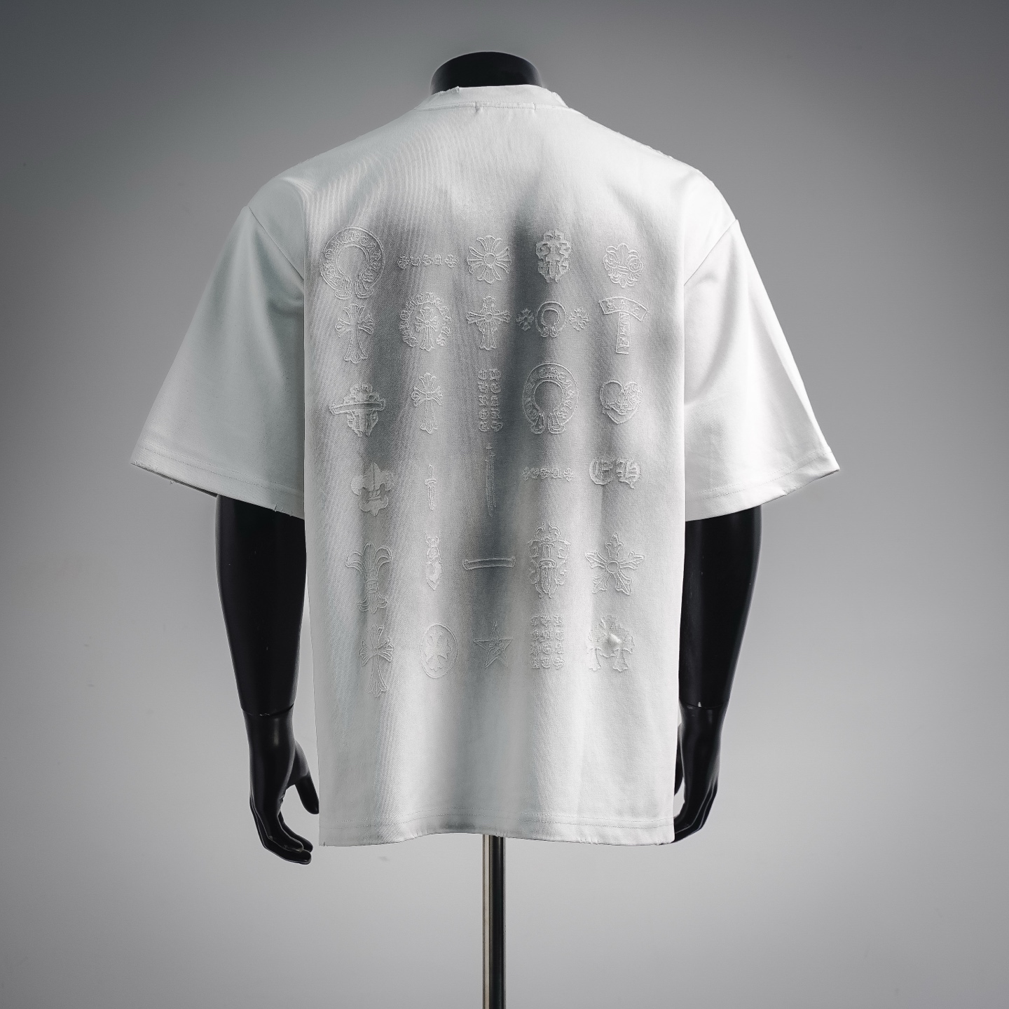 Chrome all-over washed t-shirt