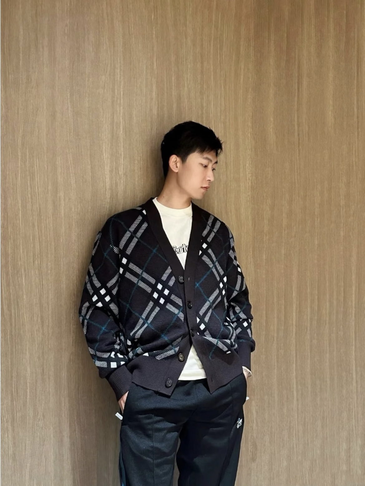 Bur jacquard cardigan