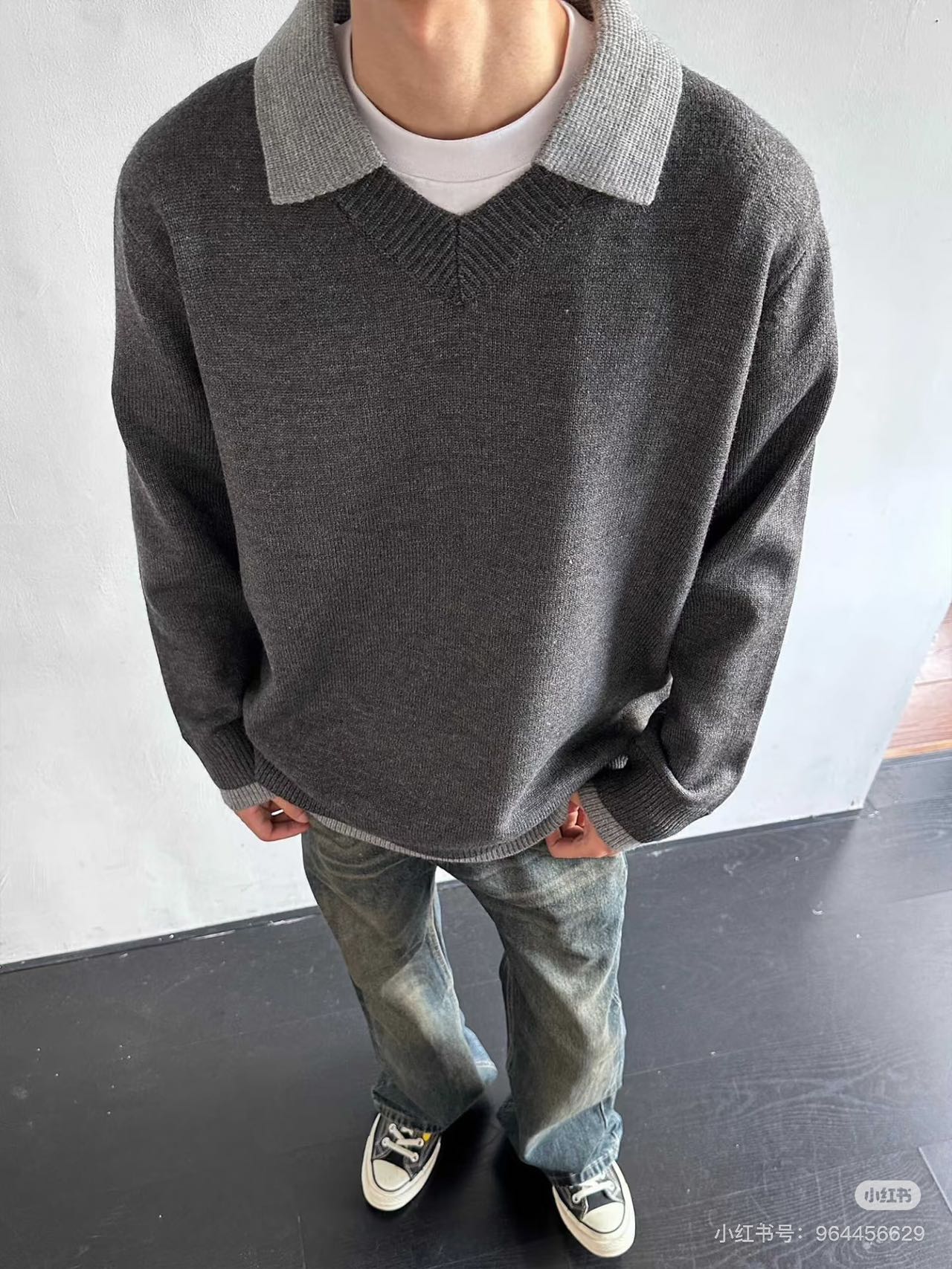 Bottega layered chunky knit sweater