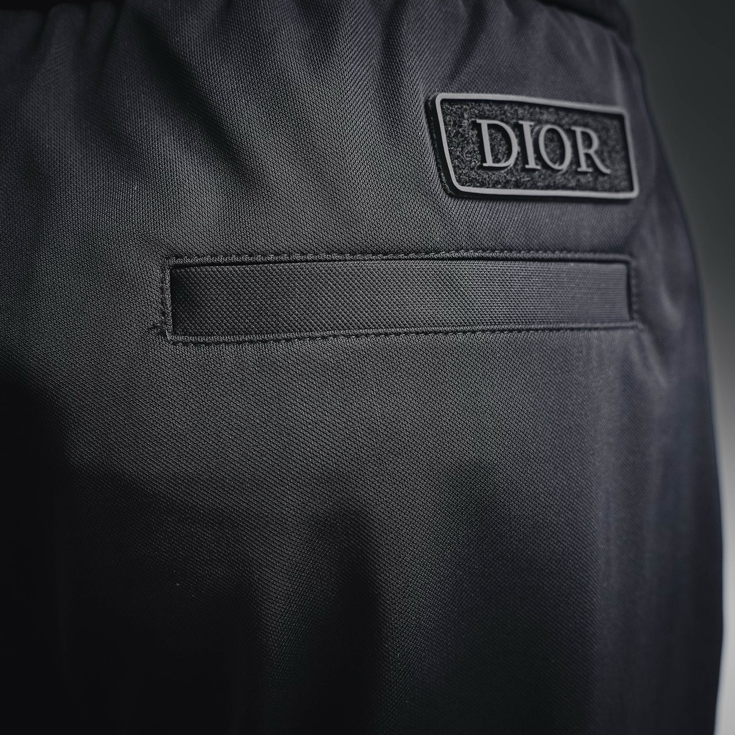CD letter embroidered pants