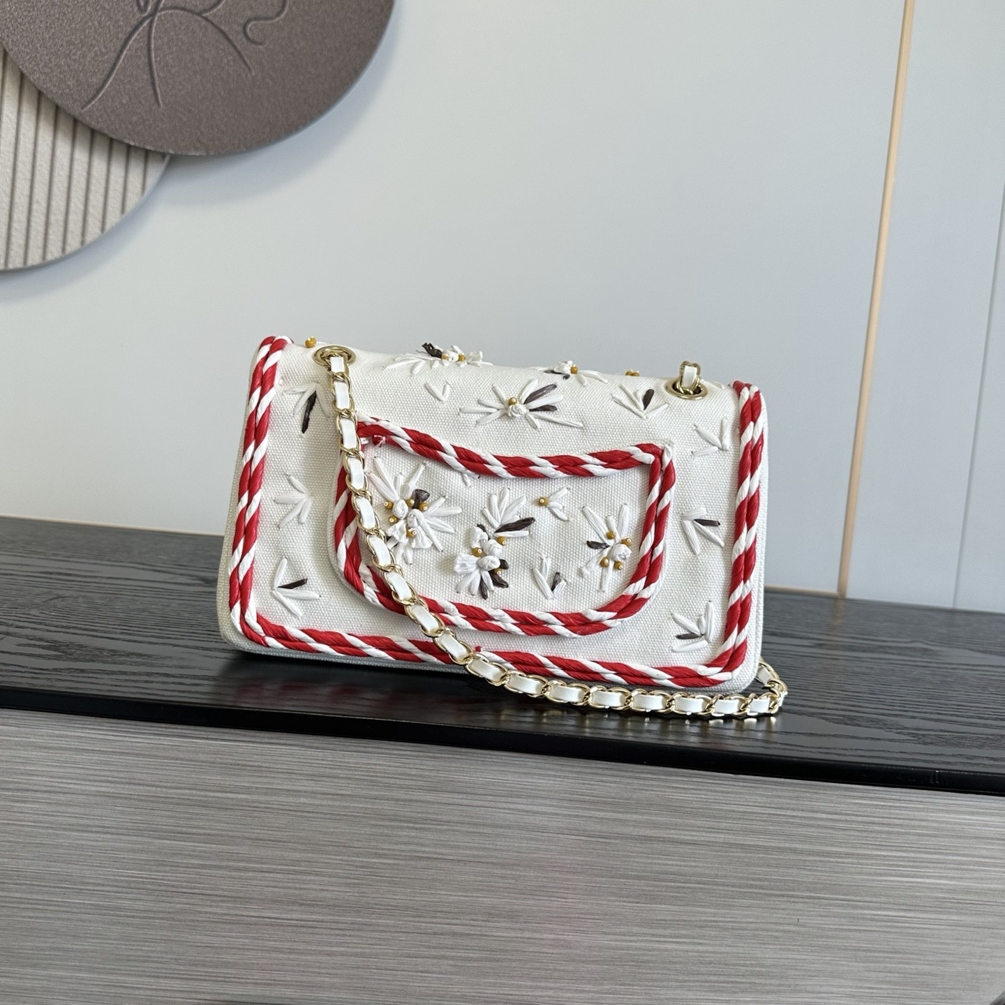 Chan 26K CF2.55 Embroidered Bag