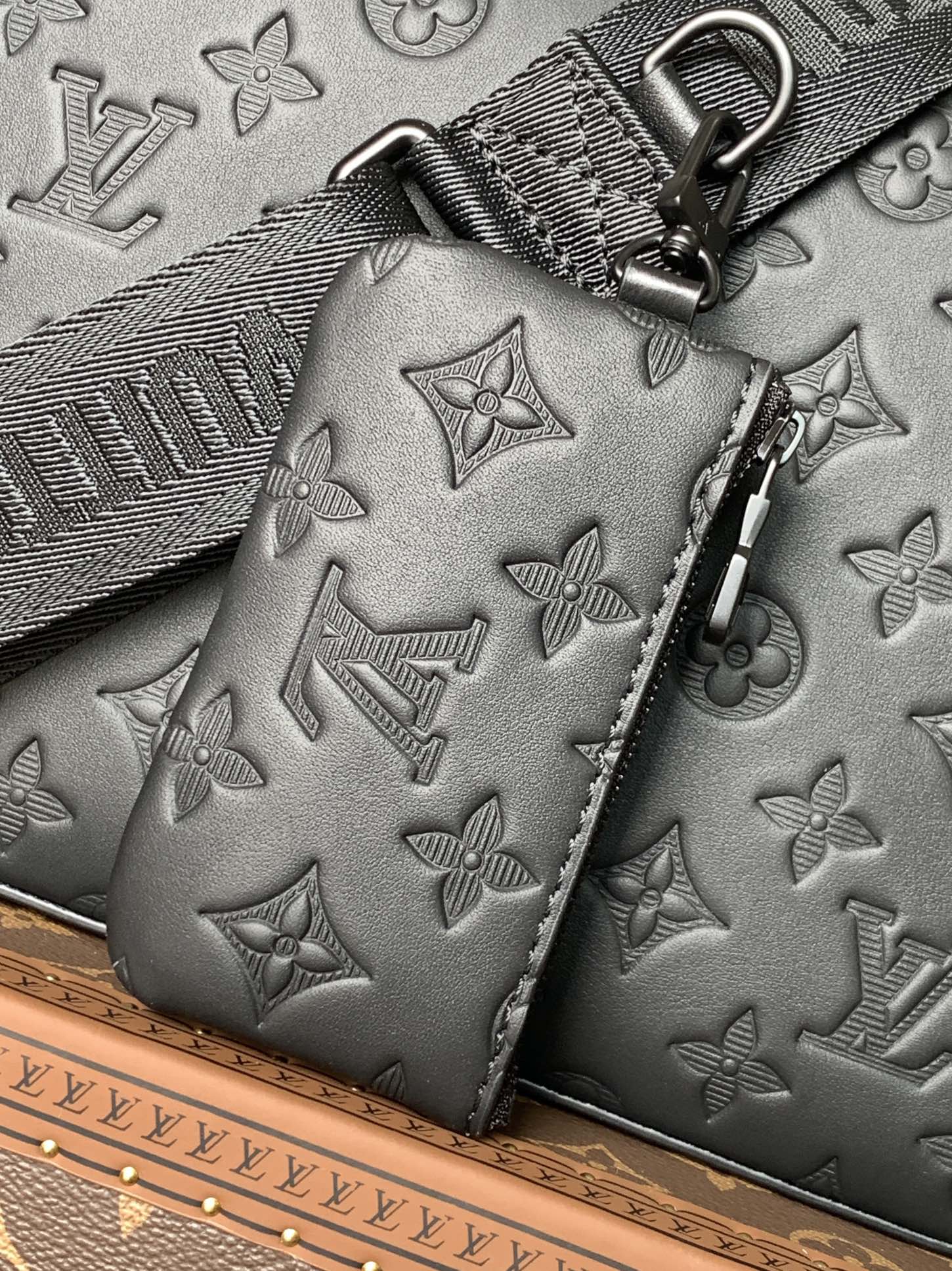 Louis embossed crossbody bag