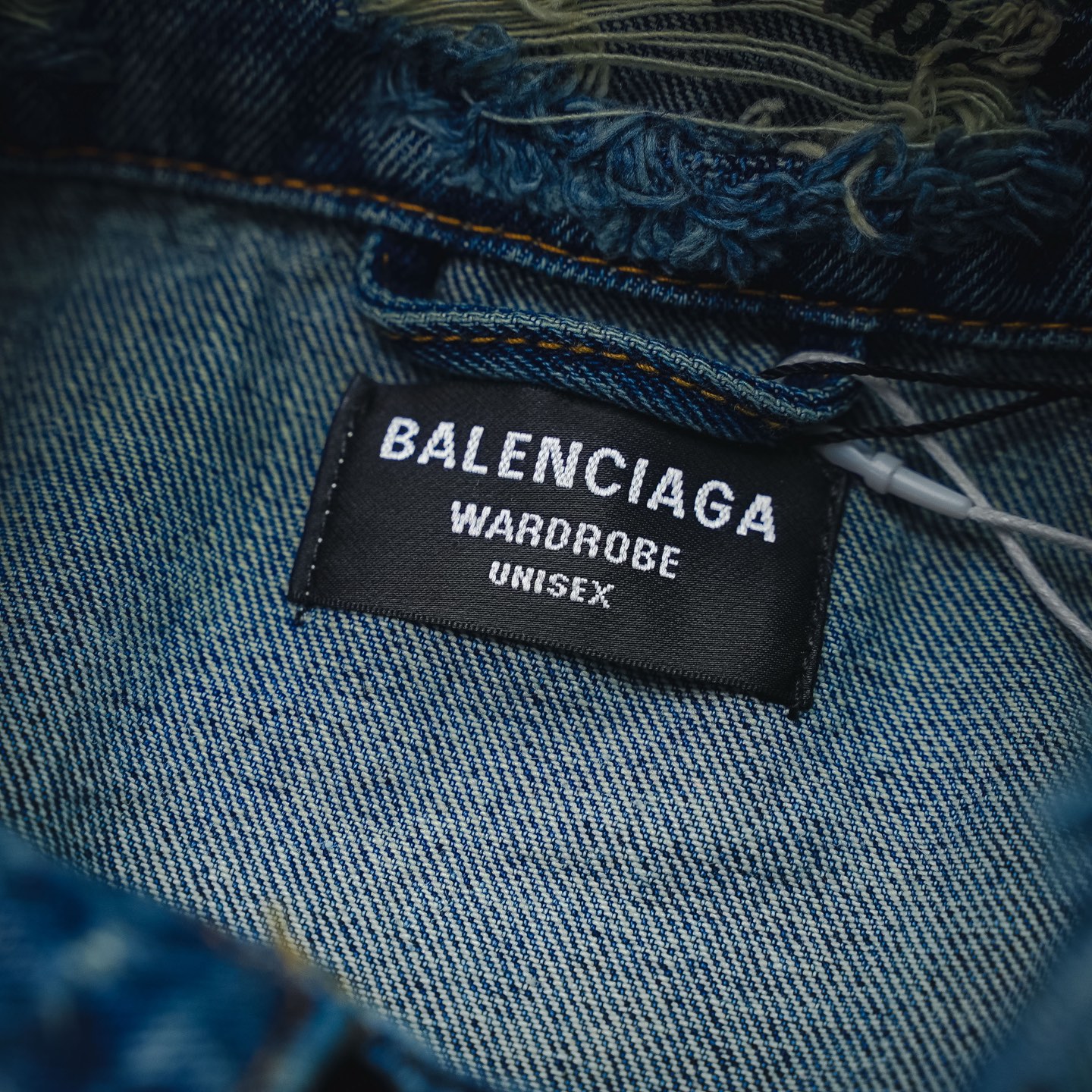 Balen graffiti distressed jacket