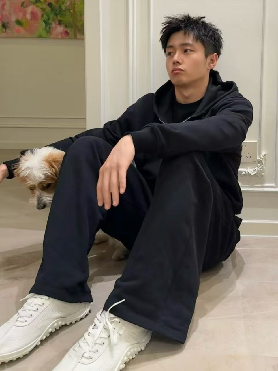 Ami zip-up hooded jacket