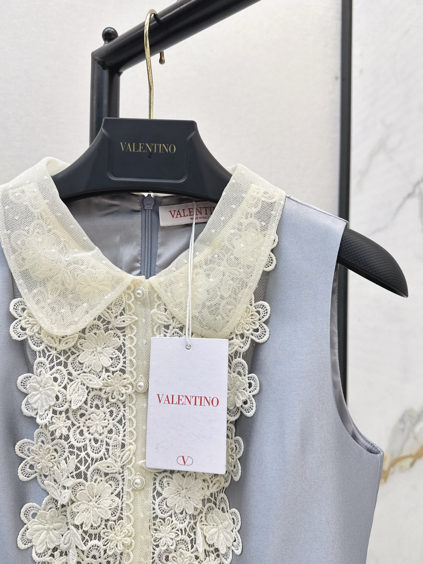 Valen 26ss lace vest dress