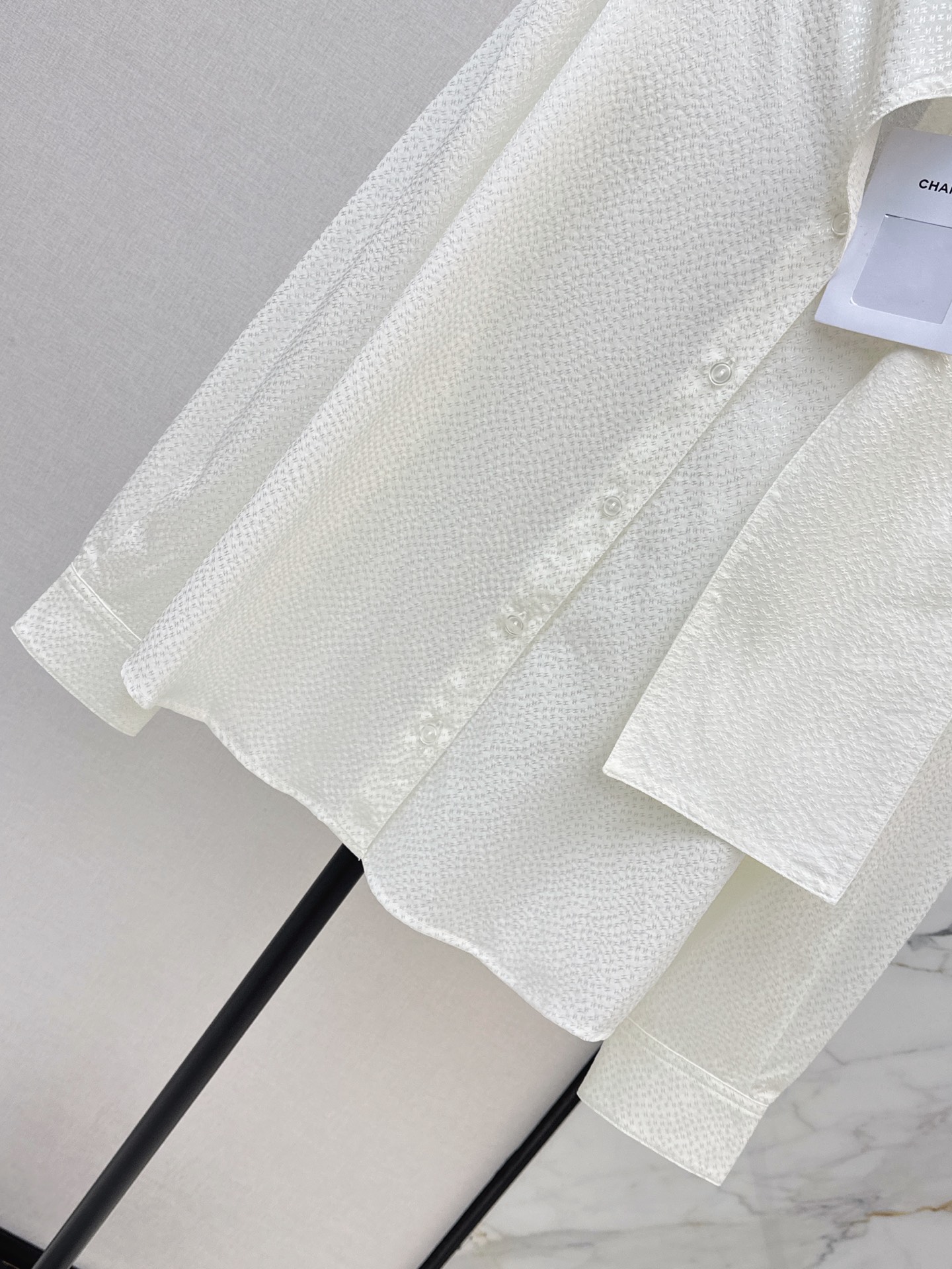 Chan 26fw jacquard silk shirt