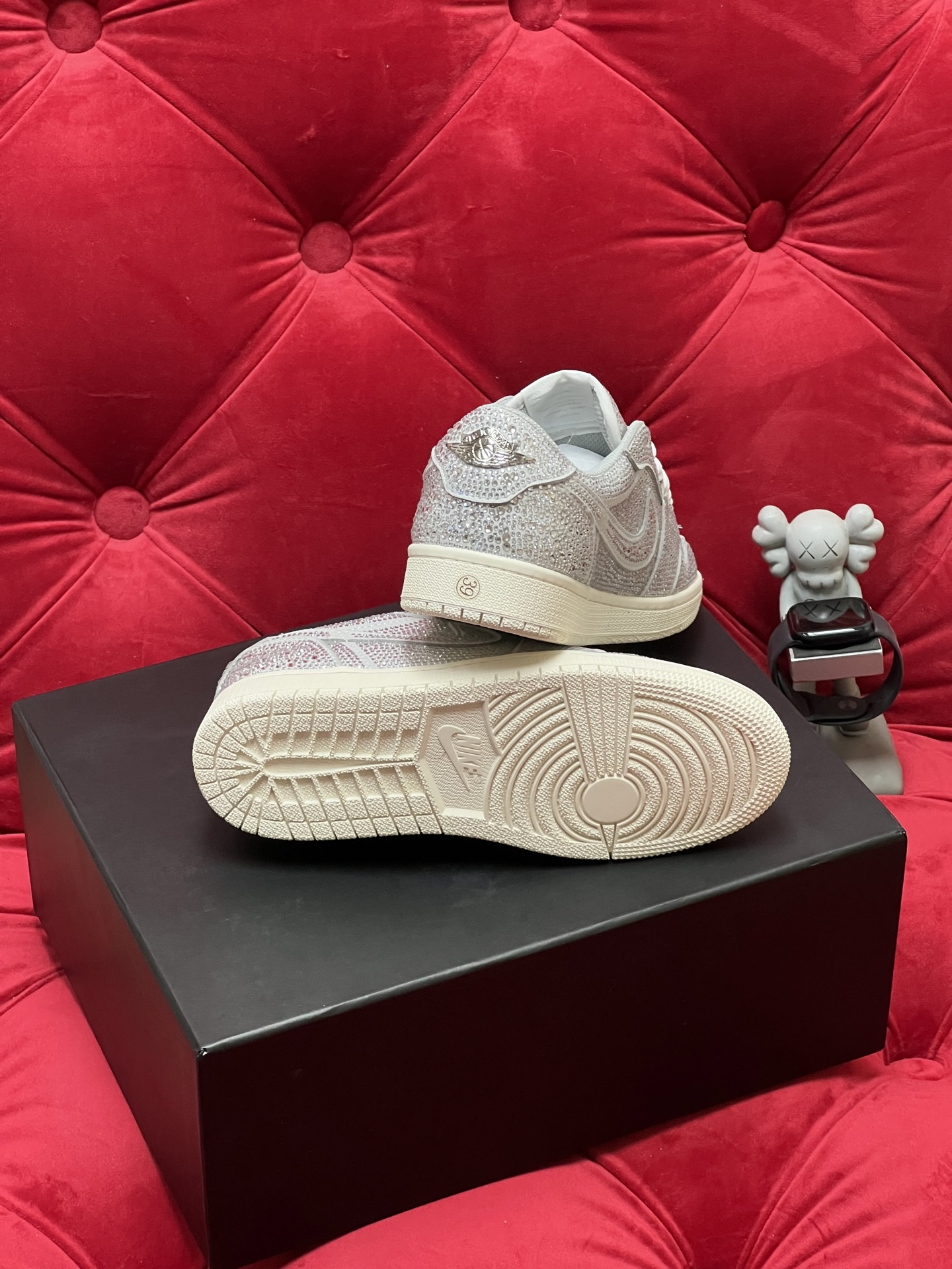 Air rhinestone sneakers
