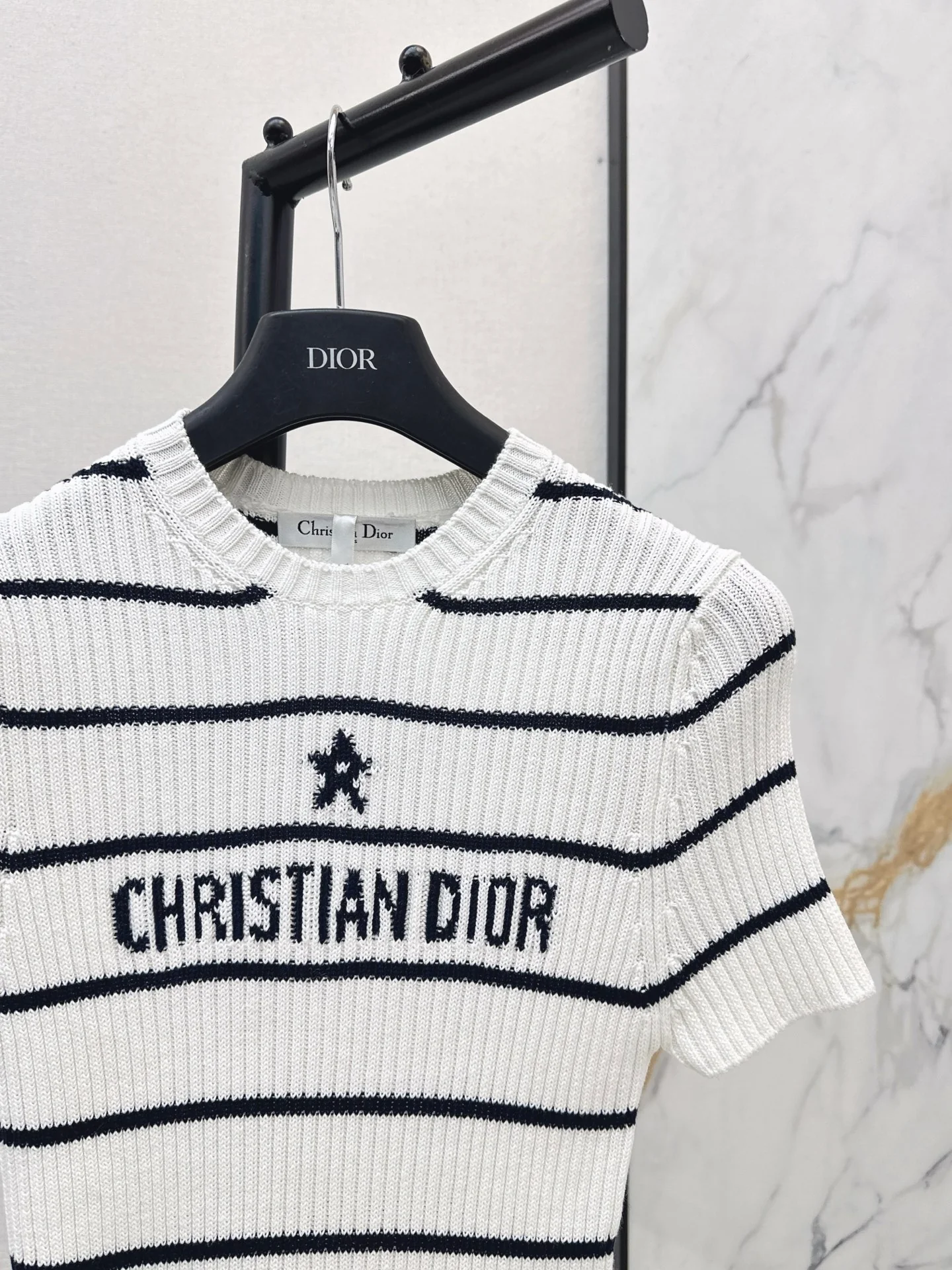 CD 25fw stripe knit t-shirt