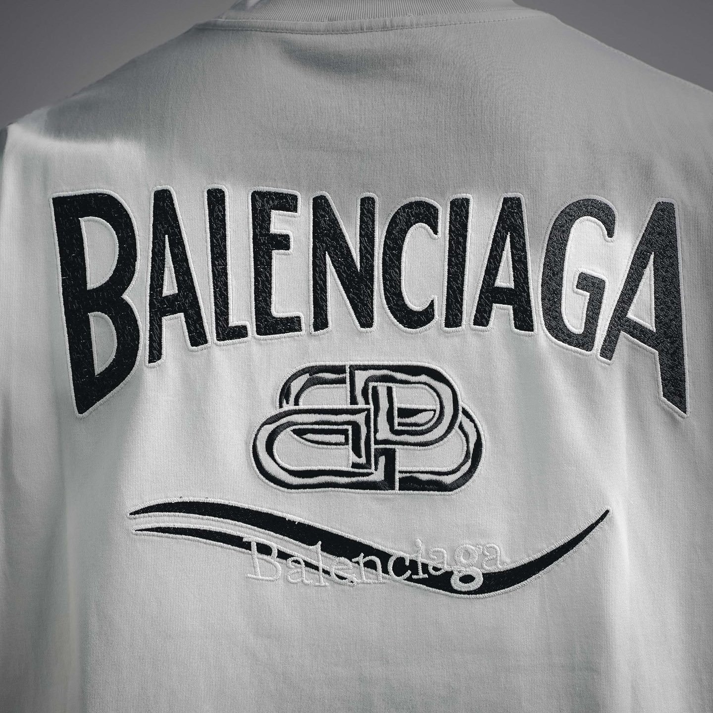 Balen embroidered crew neck t-shirt