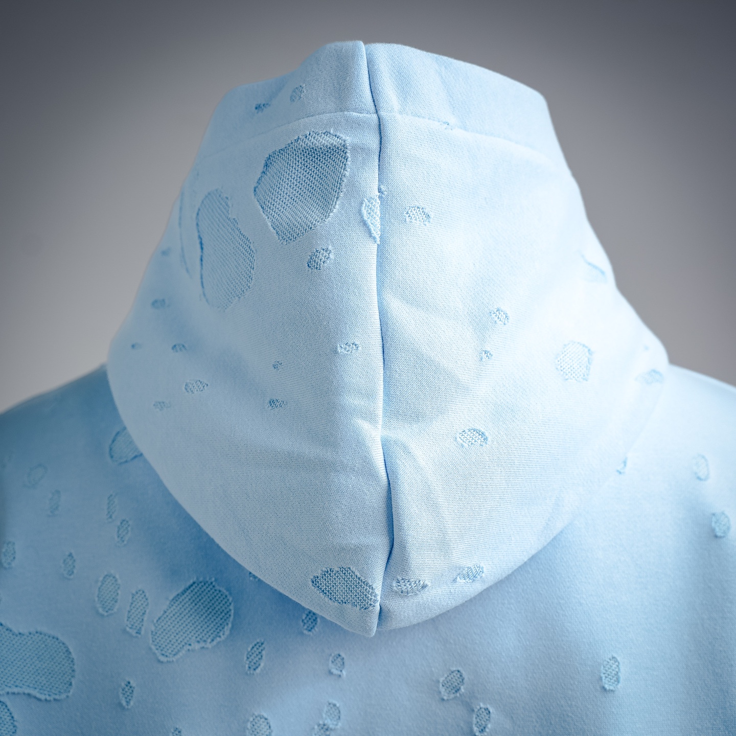Given print ripped hoodie