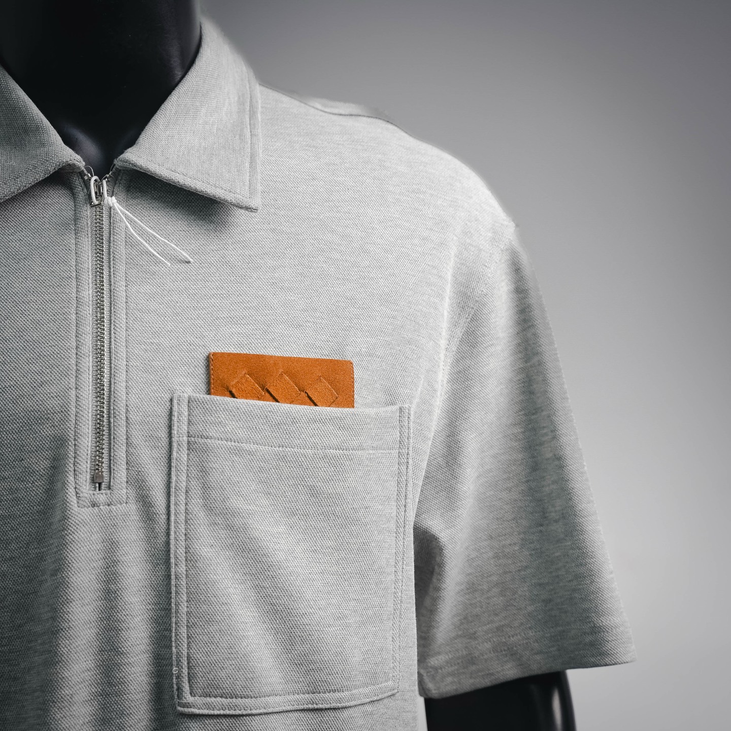 Bottega zip-up t-shirt