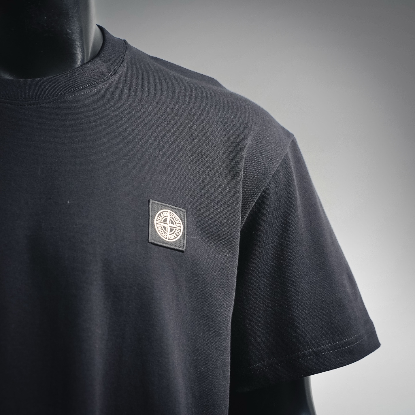Stone embroidered badge t-shirt