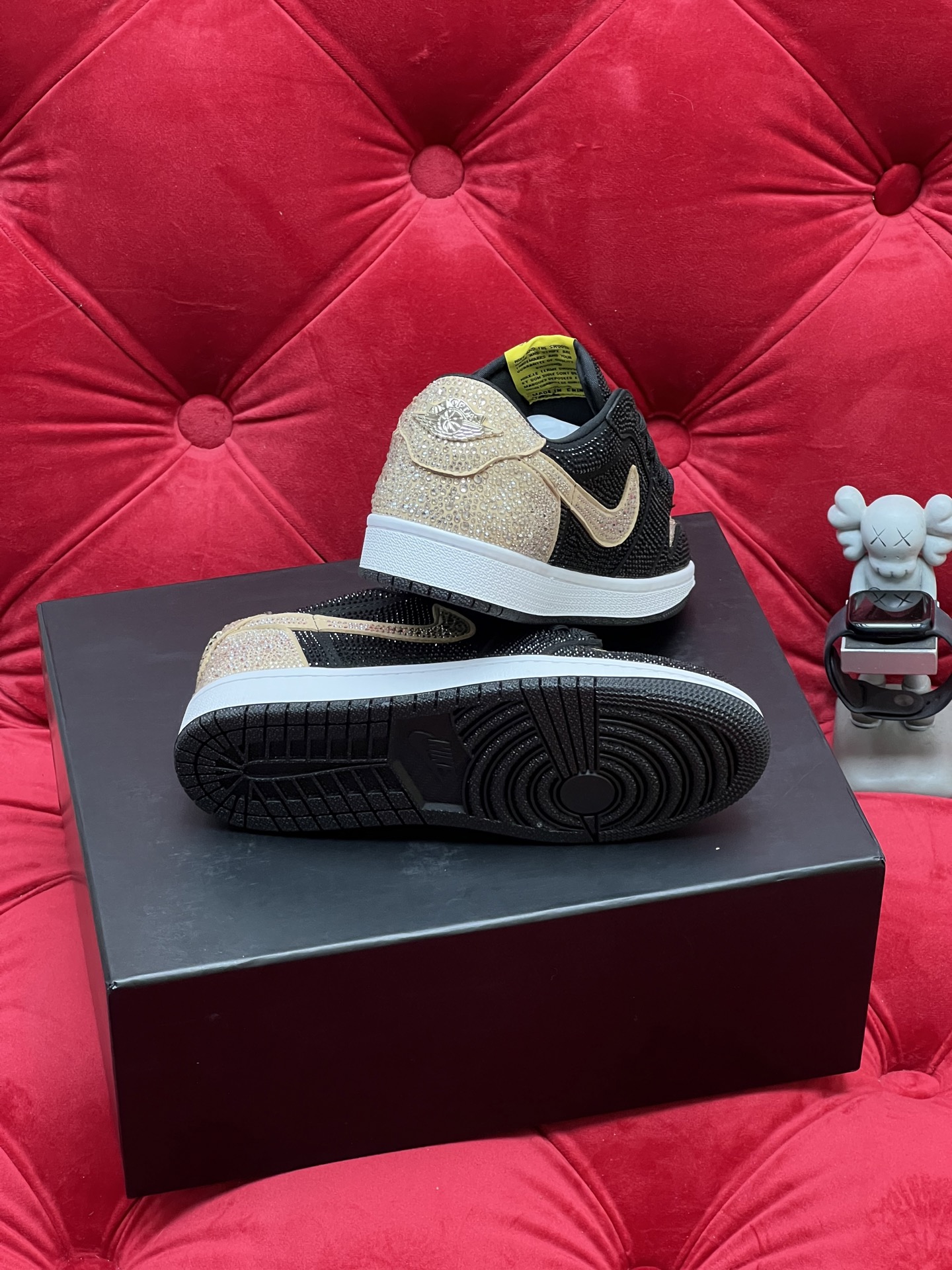 Air rhinestone sneakers