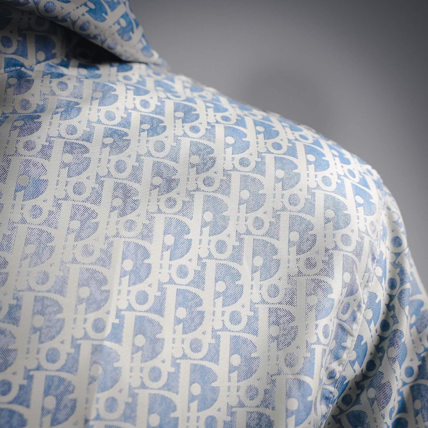 CD all-over zip-up jacket