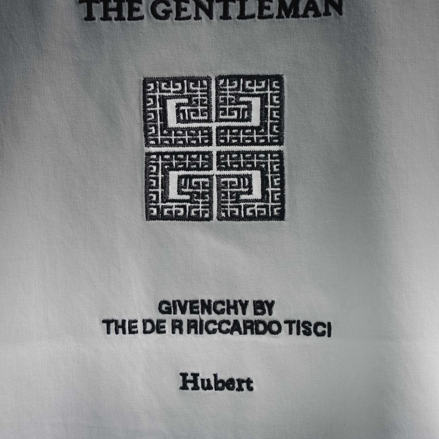 Given embroidered t-shirt