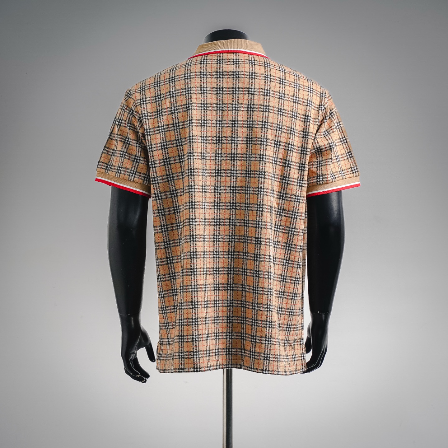 Bur embroidered plaid Polo