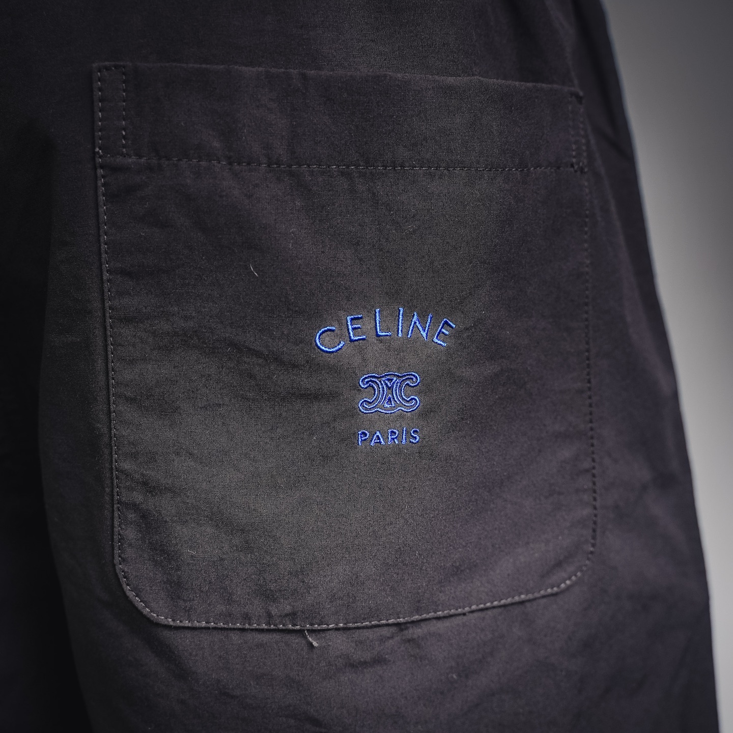 Cel embroidered pants