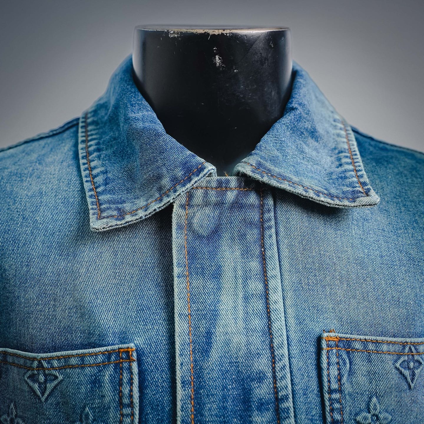 Louis embossed denim jacket