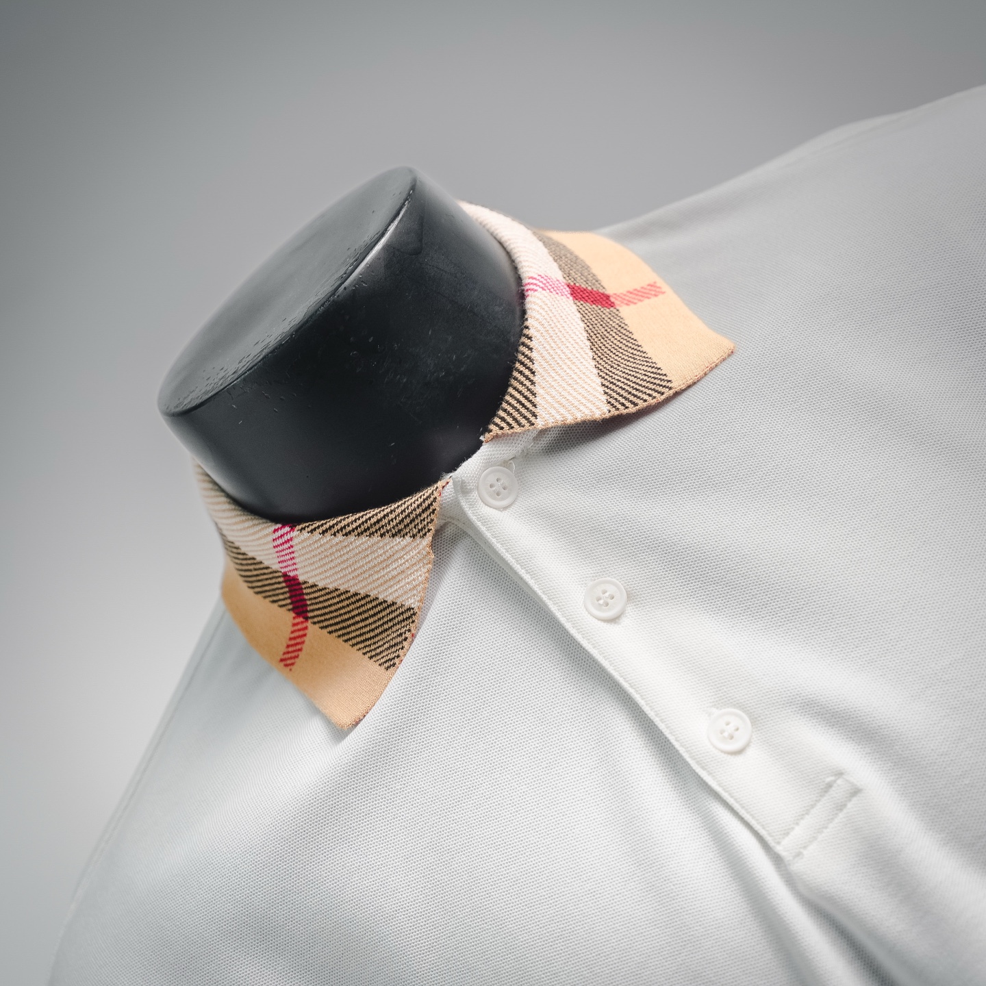 Bur collared plaid Polo