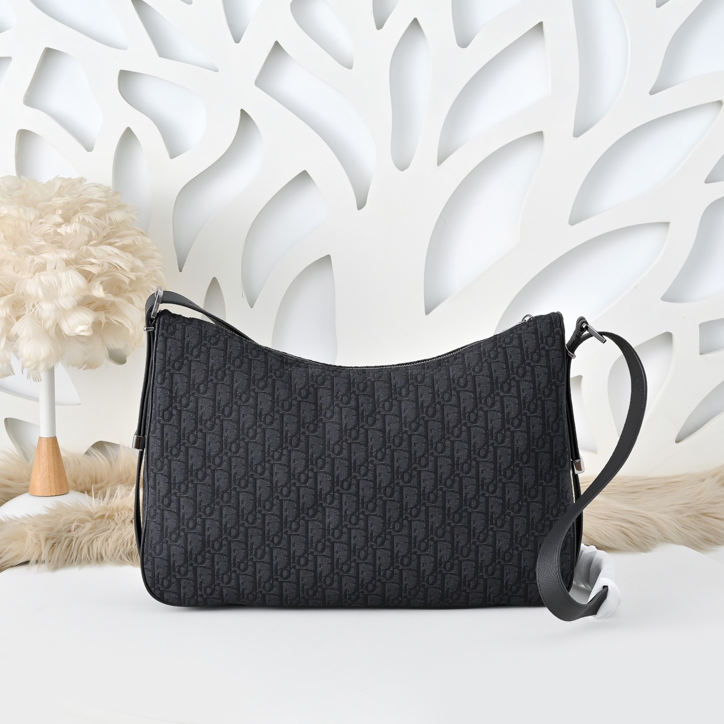 CD emboosed shoulder bag