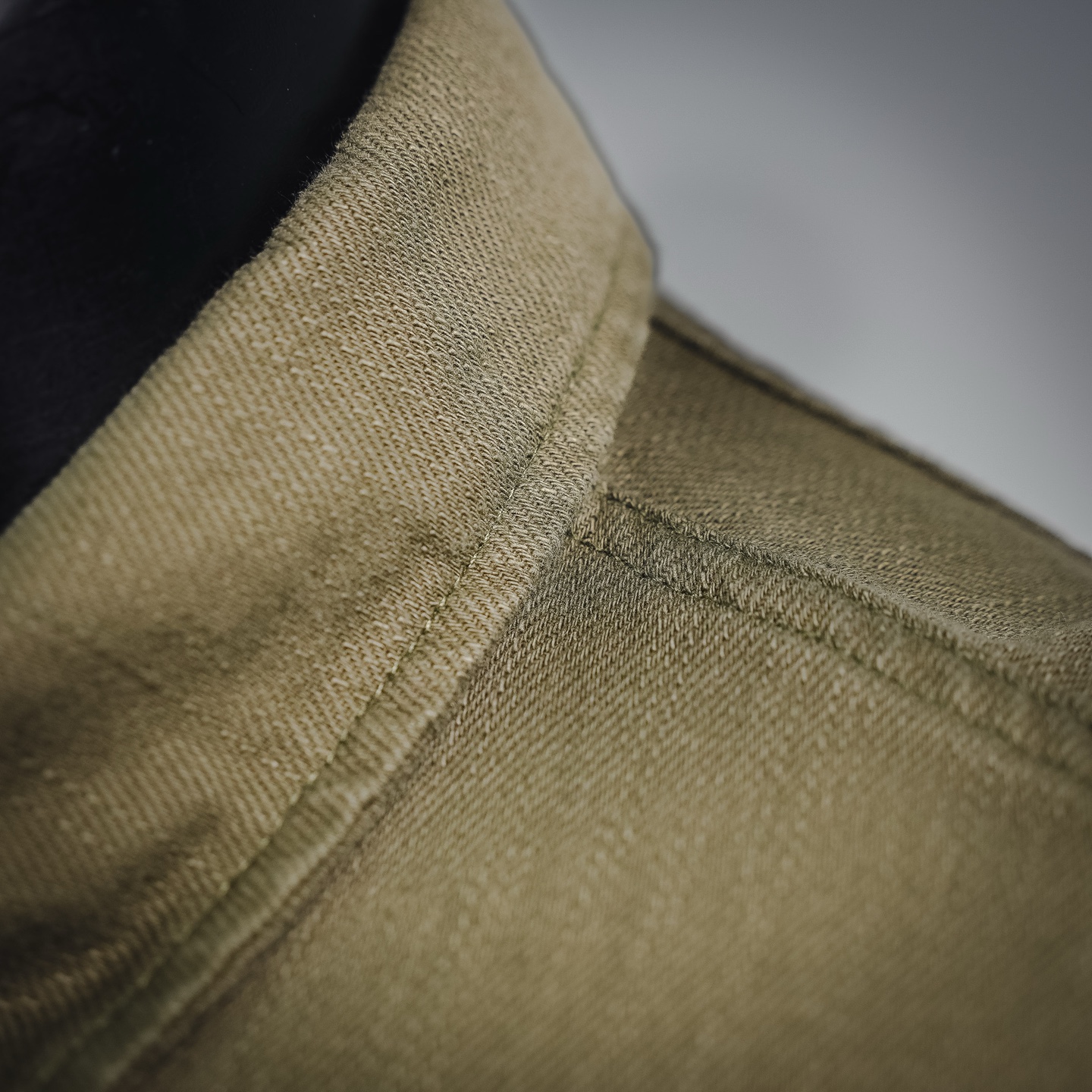 Stone washed utility jacket