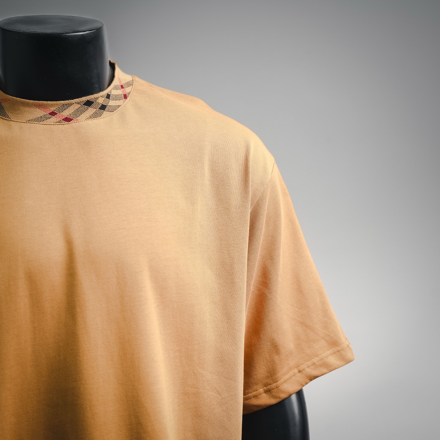 Bur plaid crew-neckt-shirt