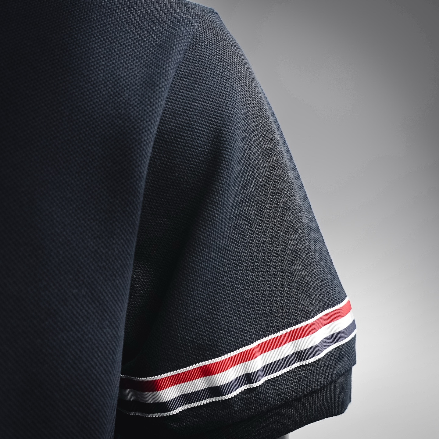 Thom contrast stripe Polo