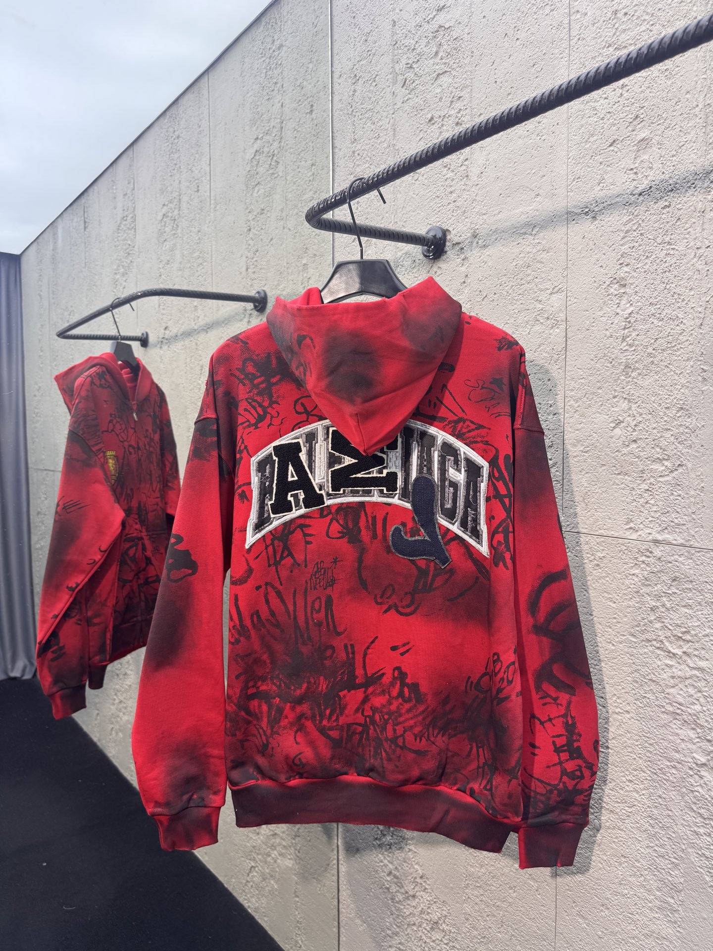 Balen graffiti-print jacket