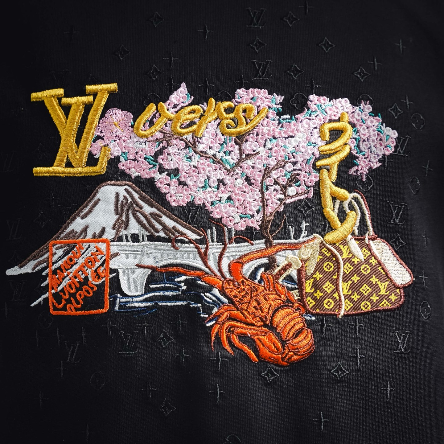 Louis graphic embroidered t-shirt