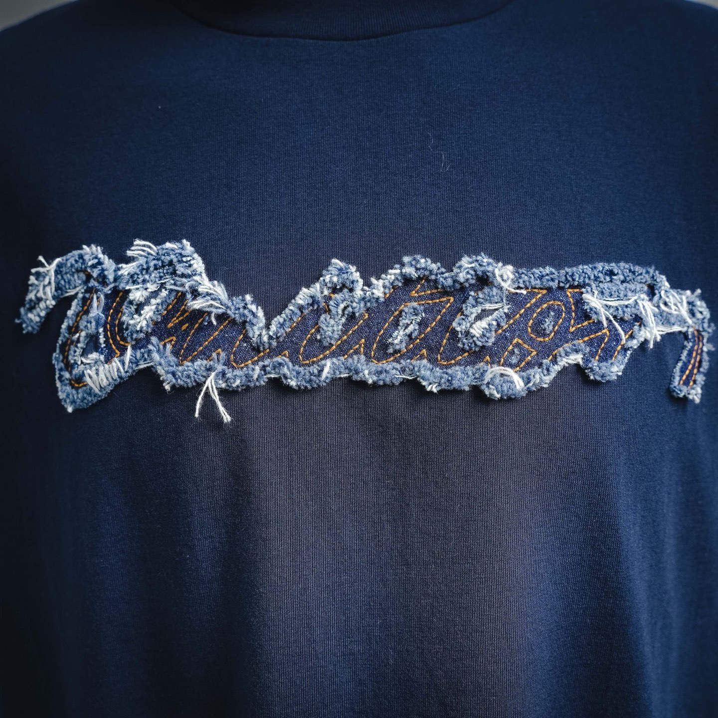 Louis denim applique t-shirt