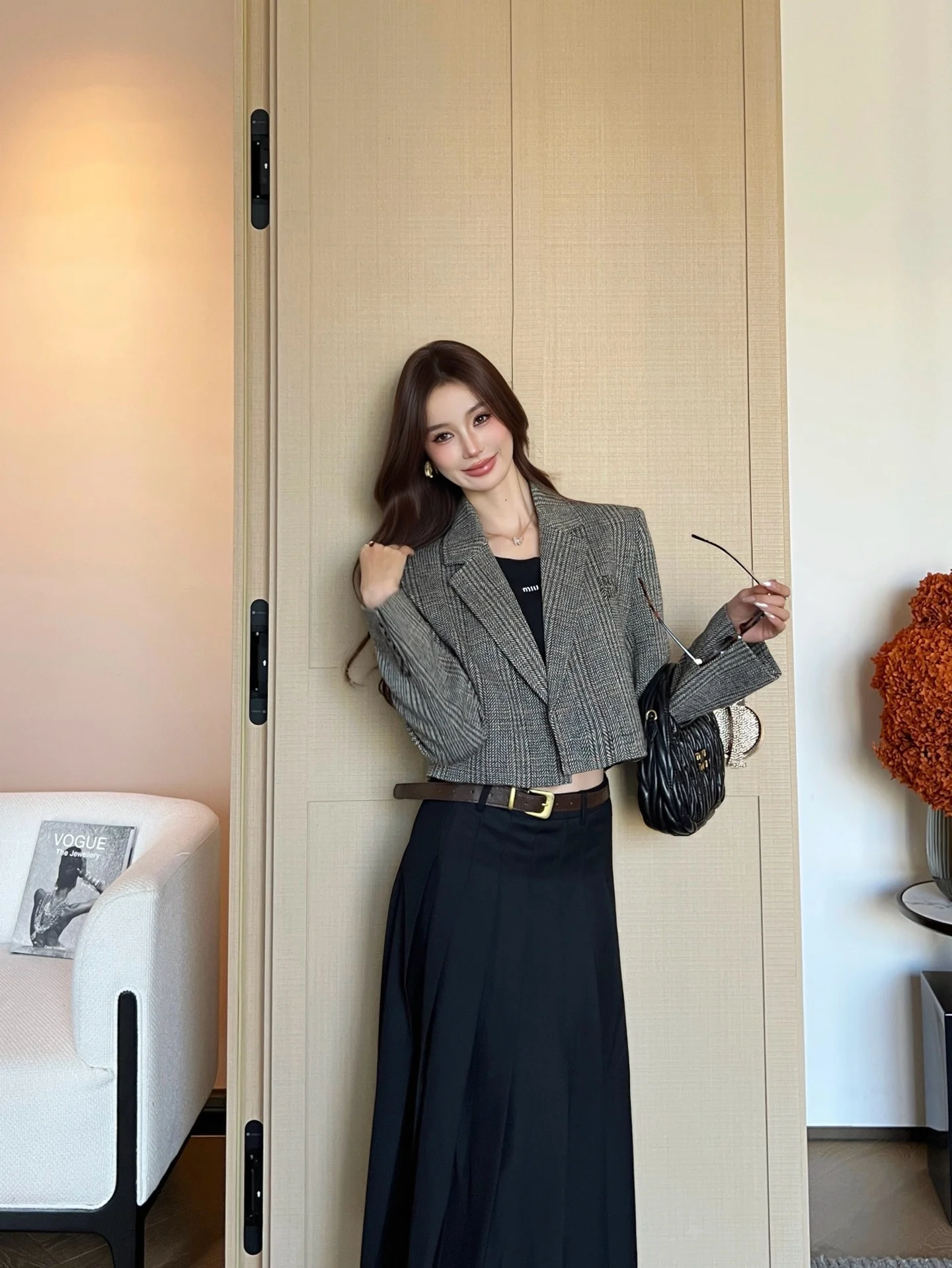 Miu 26ss wool blazer jacket