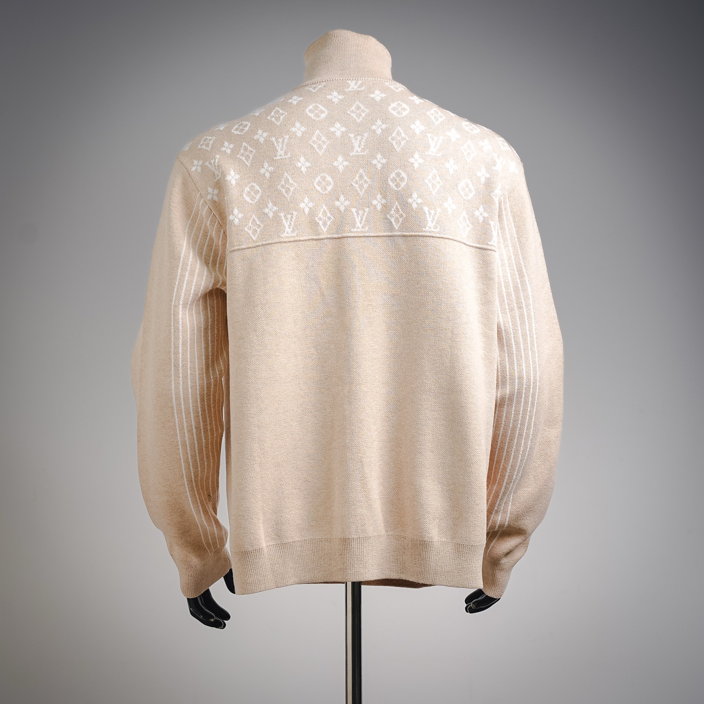 Louis monogram half-zip sweater