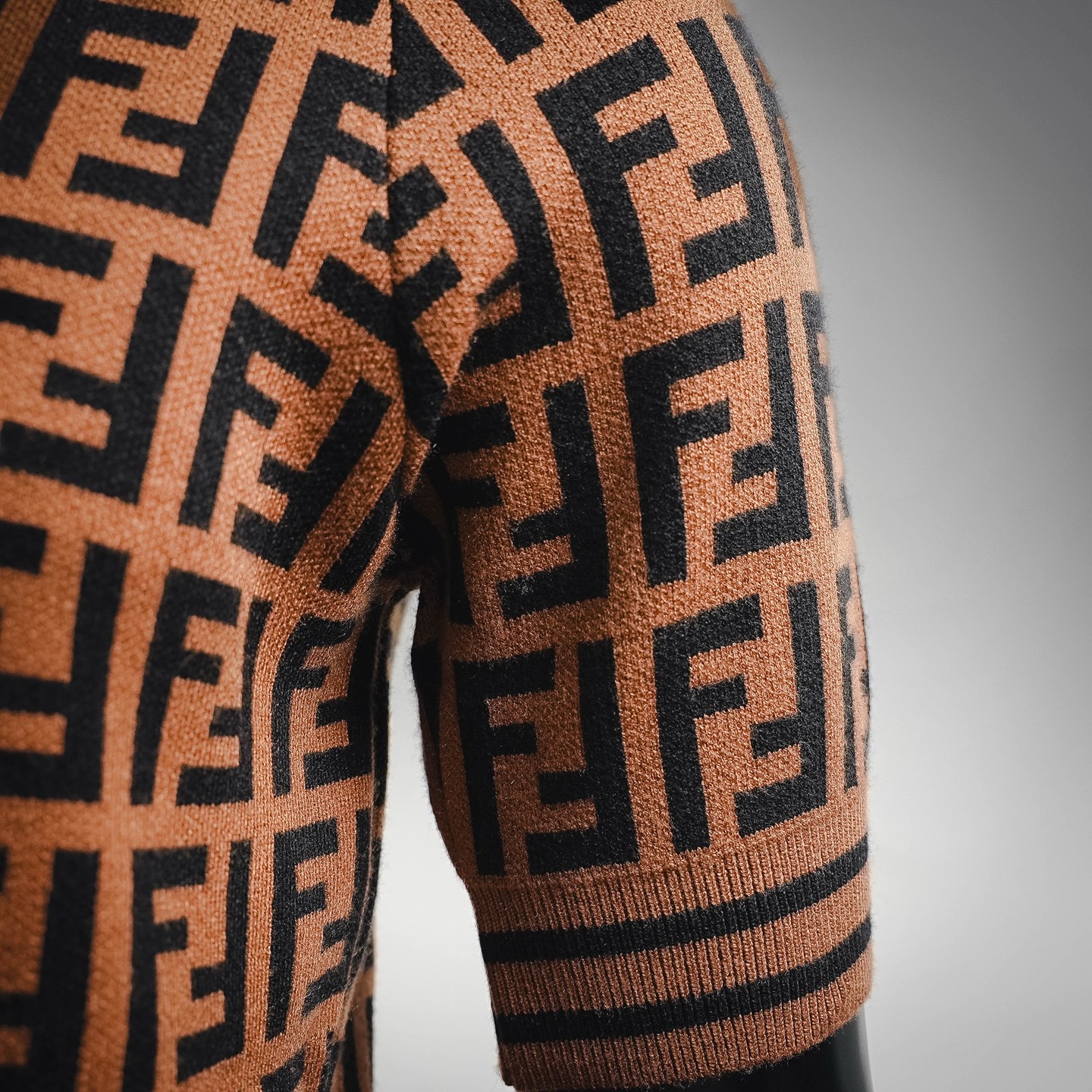 Fend jacquard knit sweater