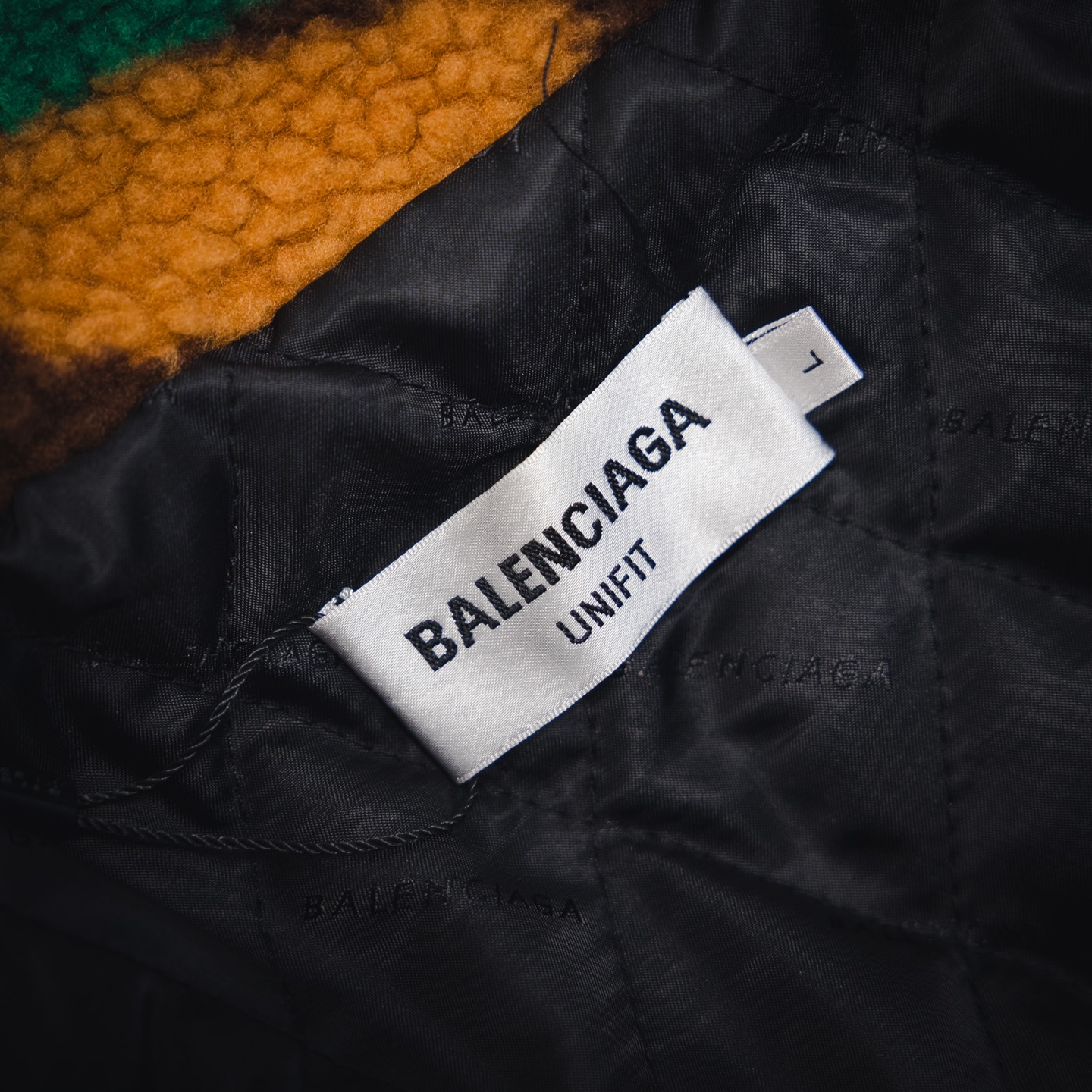 Balen military green teddy jacket