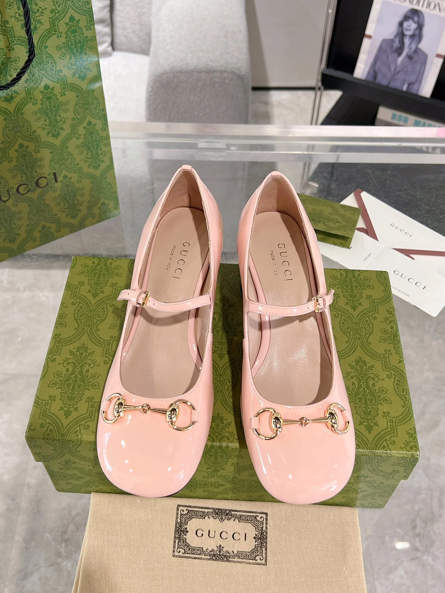 Gucc 26ss chunky heel