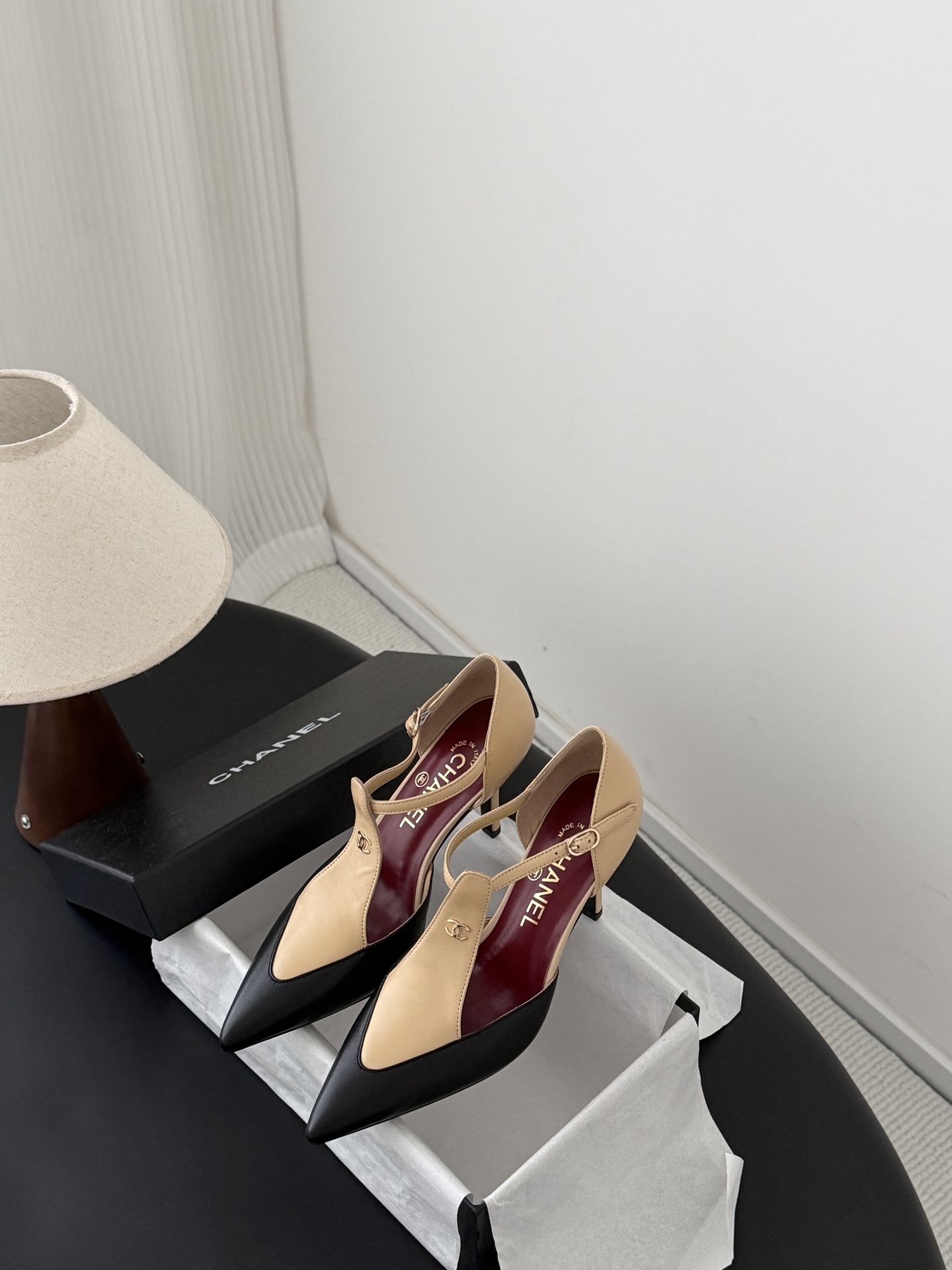 Chan 26P t-strap stilettoes