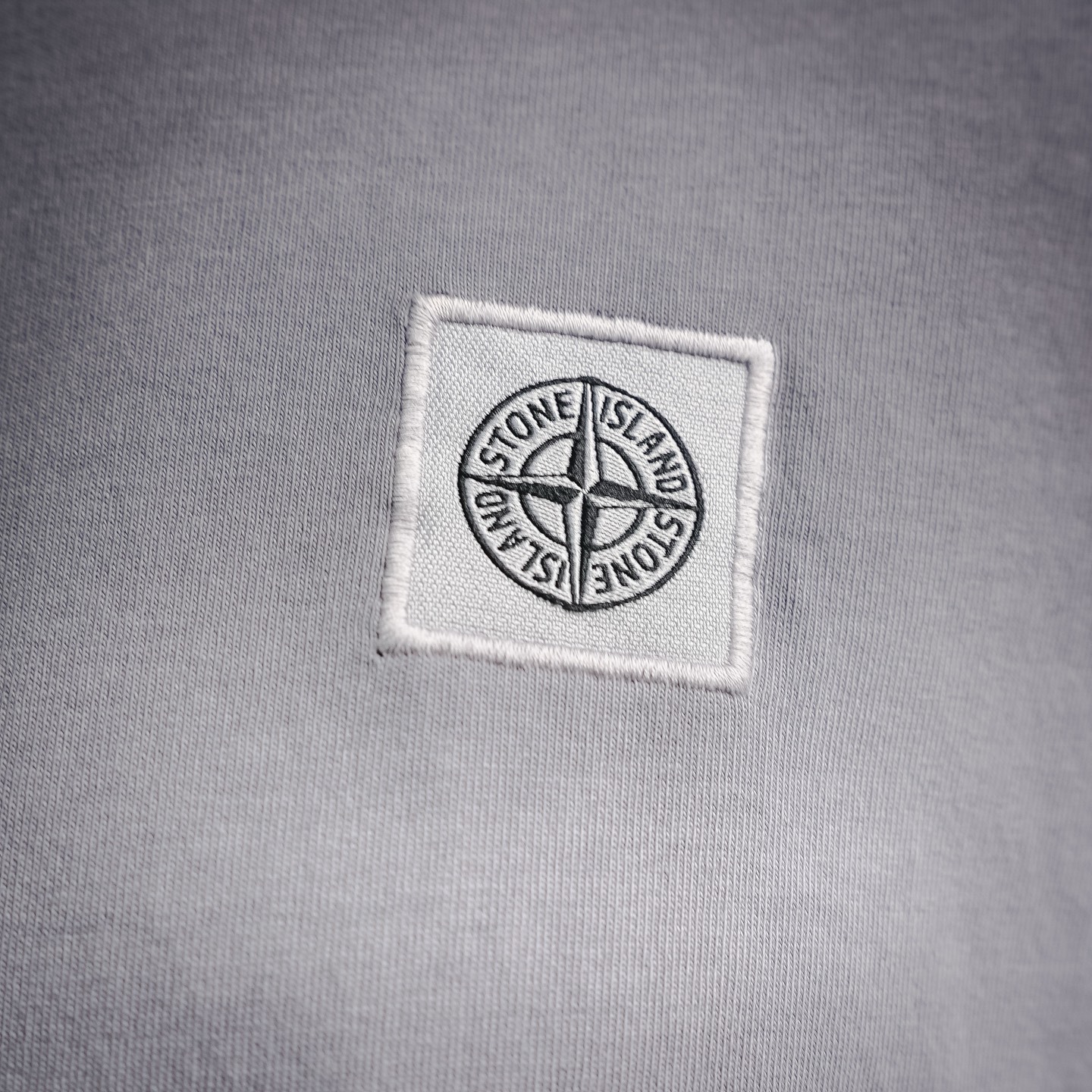 Stone washed embroidered t-shirt