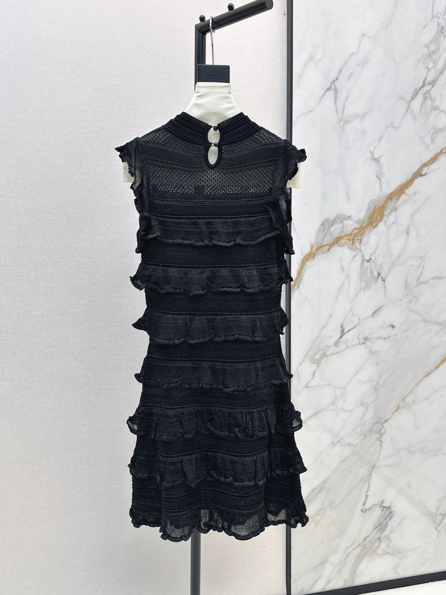 Chol 26fw layered knit dress