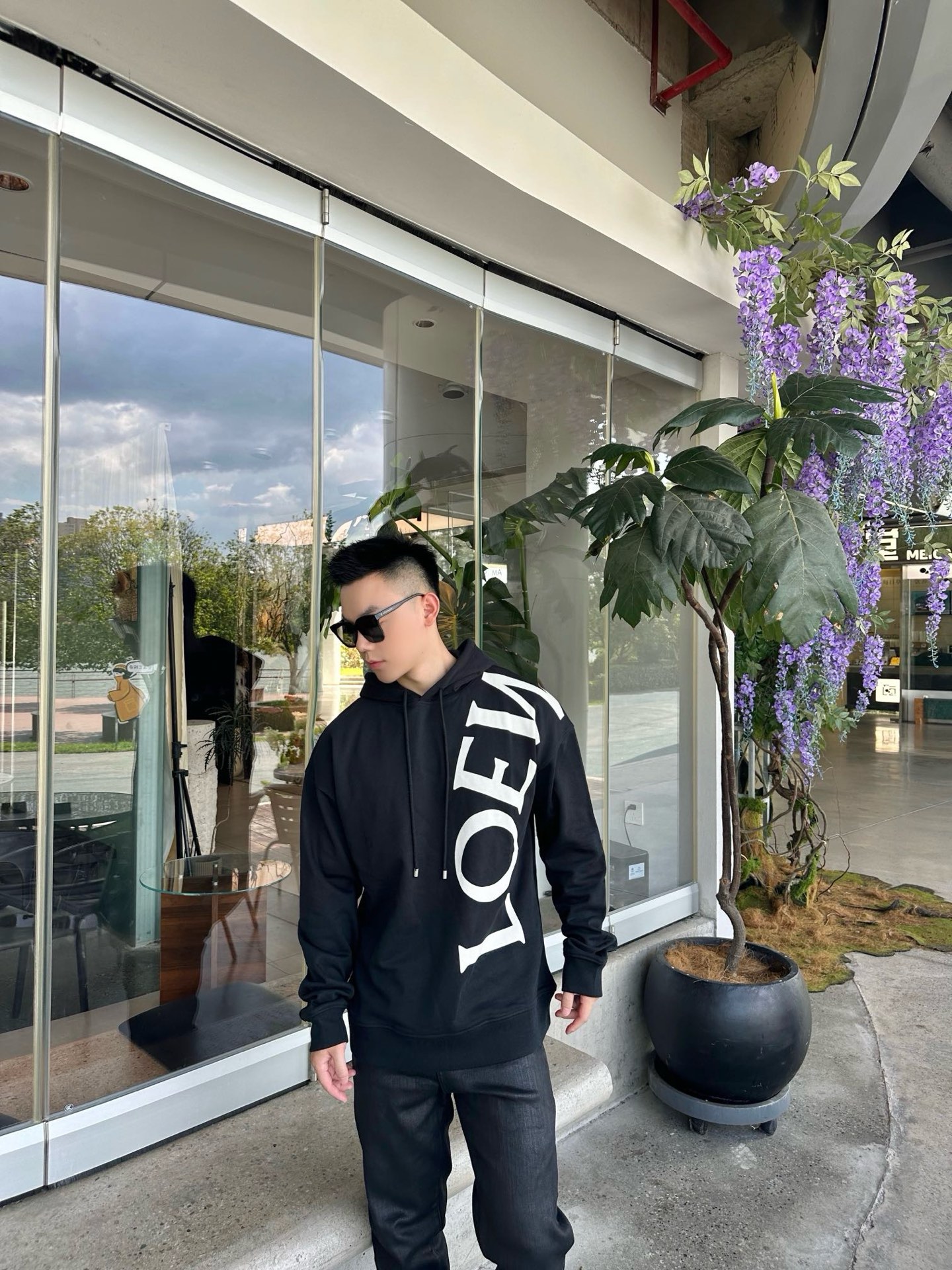 Loe printed hoodie