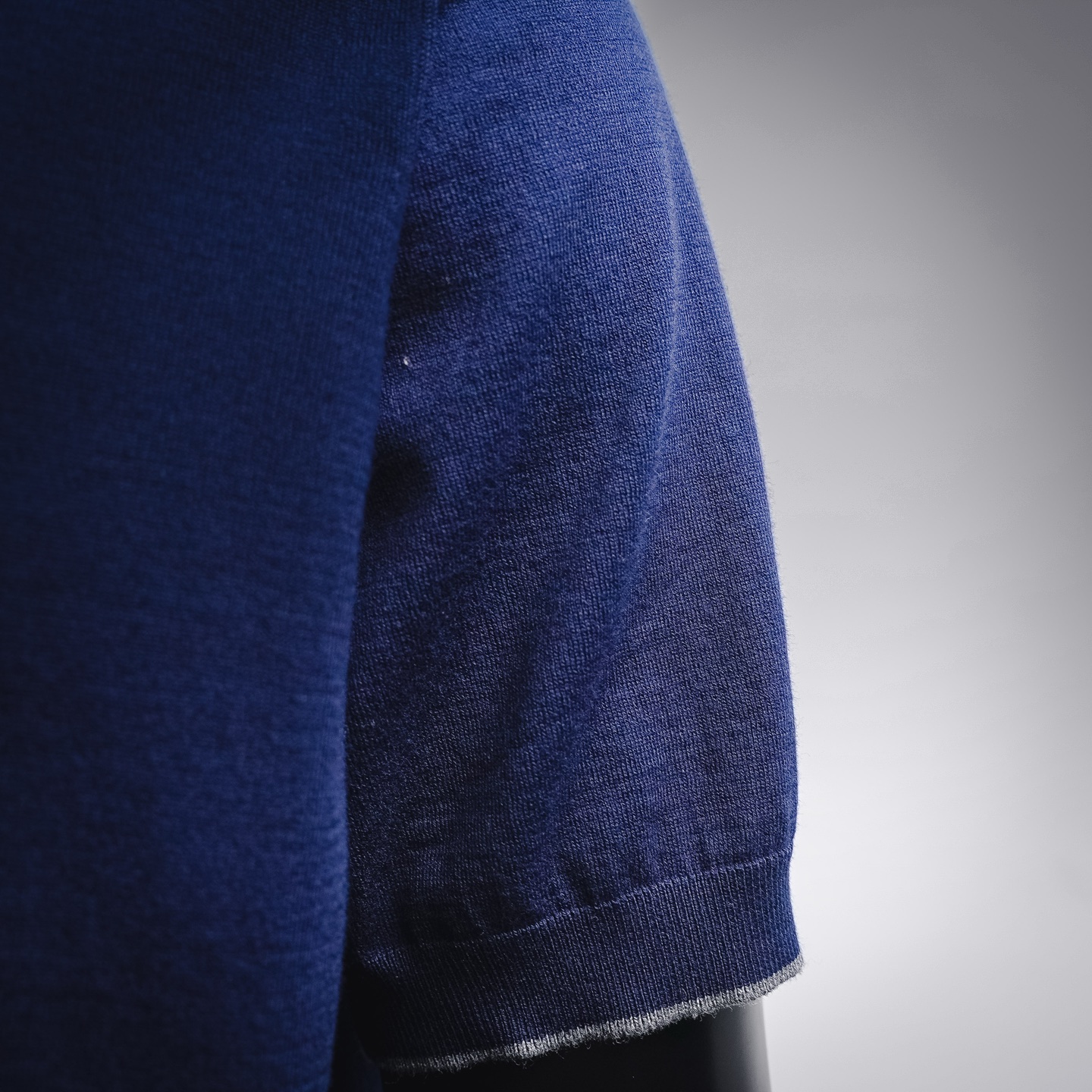 Brunello badge knit t-shirt
